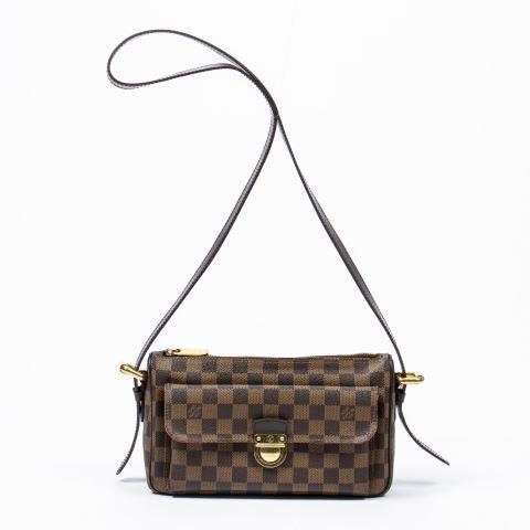 Appraisal: Louis Vuitton Ravello GM handbag in brown Damier Ebene pattern