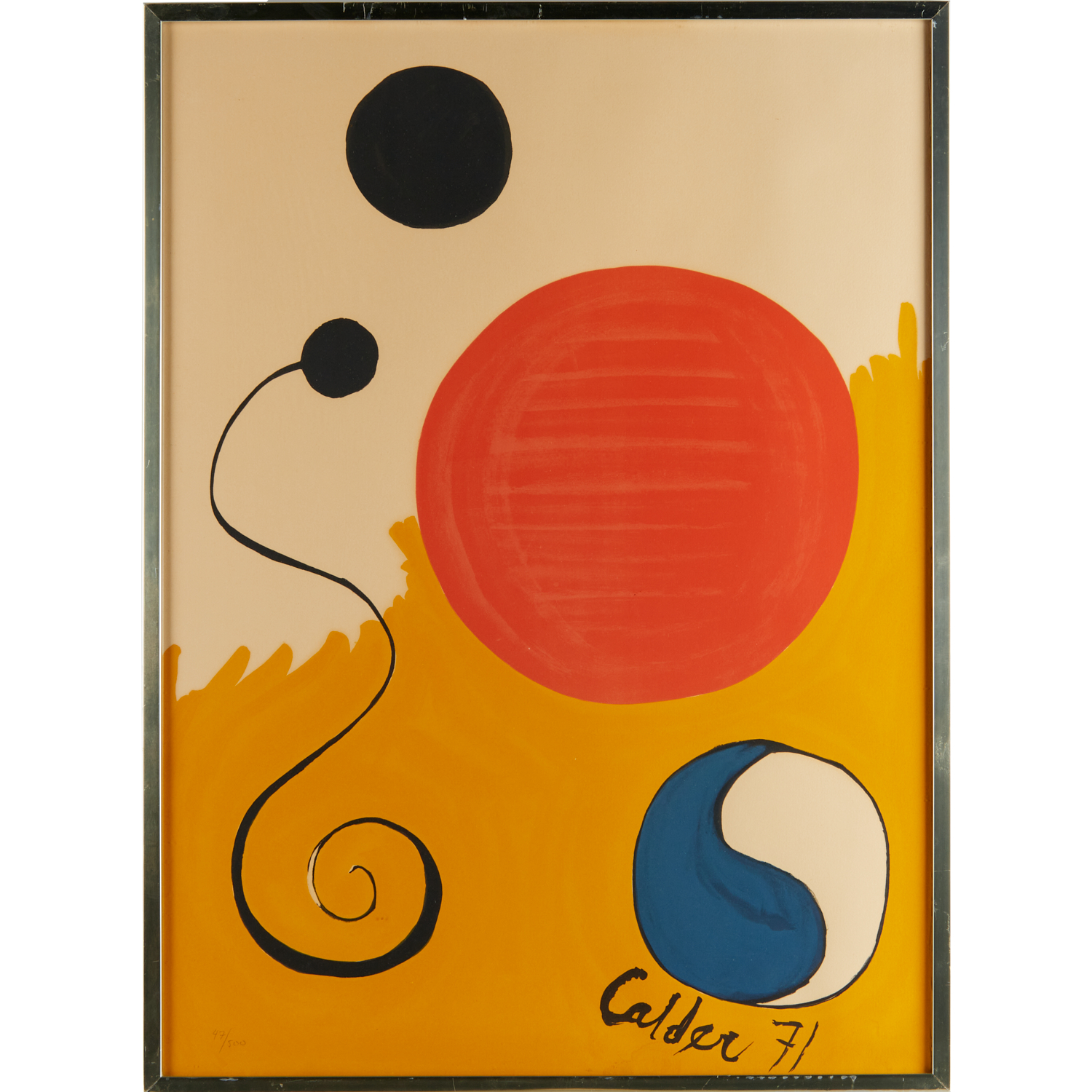 Appraisal: ALEXANDER CALDER COLOR LITHOGRAPH Alexander Calder American - Red Sphere