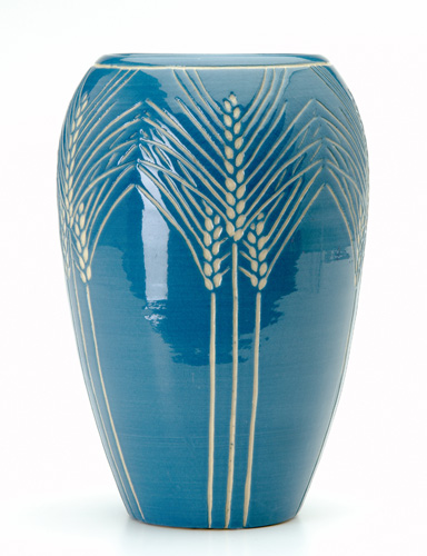 Appraisal: NORTH DAKOTA SCHOOL OF MINES Tall vase excised by S