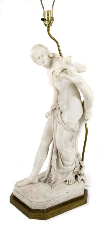 Appraisal: Bisque Porcelain Figure of a Classical Semi-Nude Female Estimate -