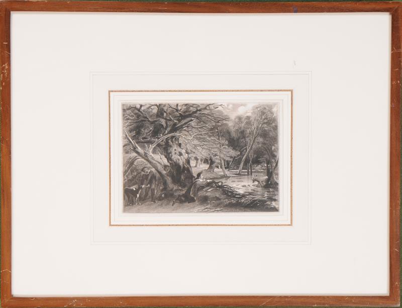 Appraisal: AFTER JOHN CONSTABLE JACQUES AND THE WOUNDED STAG CIRCA Mezzotint