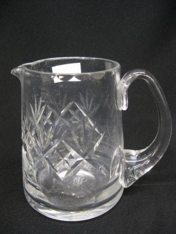 Appraisal: Edinburgh Scottish Cut Crystal Pitcher bar size tall signed