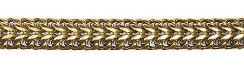 Appraisal: GOLD BRACELET Yellow gold g Casual-elegant solid double curb link