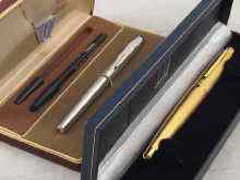 Appraisal: An unused engine turned fountain pen with ct gold nib