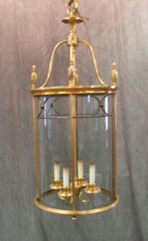 Appraisal: Brass Hurricane Chandelier From a Syosset home Dimensions diameter x