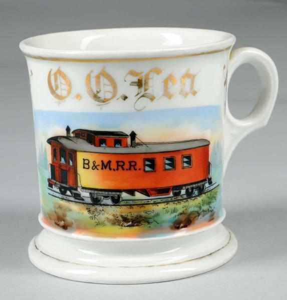 Appraisal: B M Railroad Caboose Occupational Shaving Mug Description Marked Koken