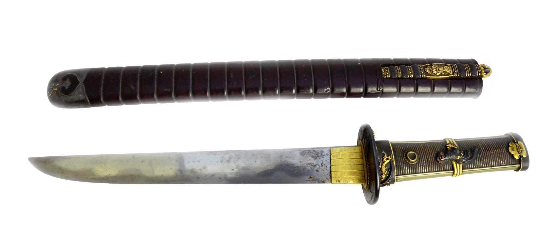 Appraisal: A Japanese Tanto th century with straight single edged blade