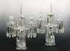 Appraisal: CANDELABRUM - Pair of ca brilliant cut glass candelabrum with