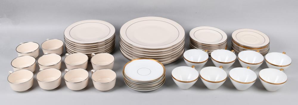 Appraisal: FRANCISCAN 'MOONGLOW' PORCELAIN PART DINNER SERVICE TOGETHER WITH KPM CUPS