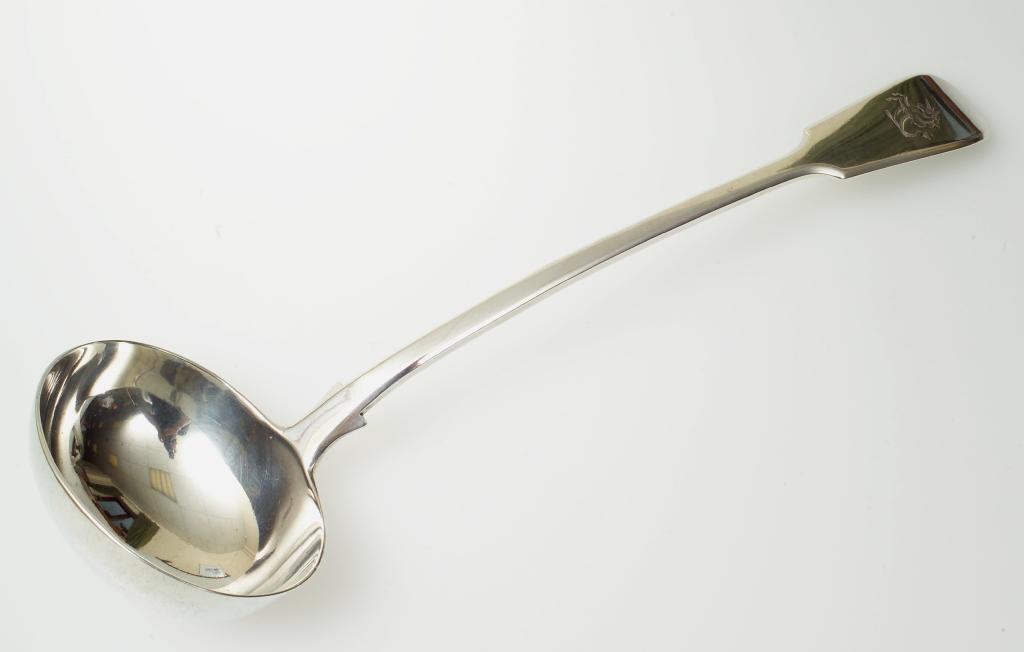 Appraisal: EARLY VICTORIAN SILVER SOUP LADLE JOHN AND HENRY LIAS LONDON