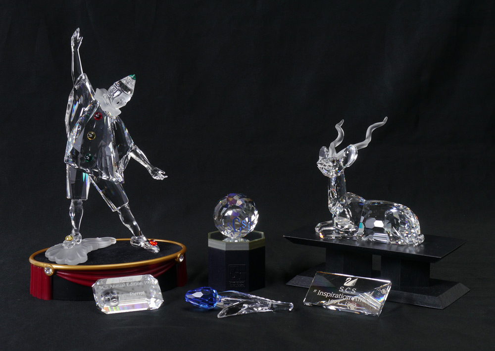 Appraisal: SWAROVSKI CRYSTAL FIGURINES KUDO Inspiration Africa Series Michael Stamey designer