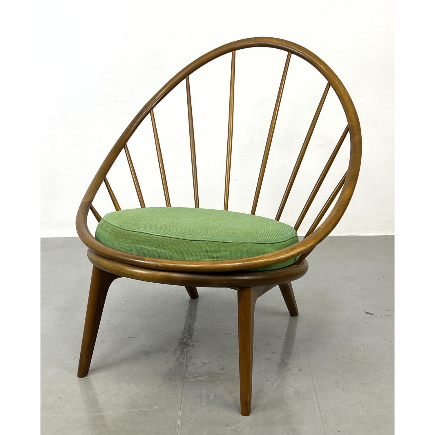 Appraisal: Ib KOFOD LARSEN Open Hoop Frame Lounge Chair Selig Laminated