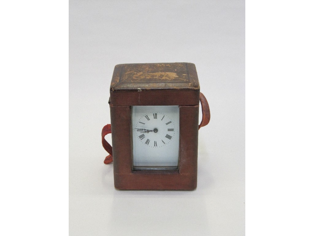 Appraisal: Brass cased carriage clock in original carrying case