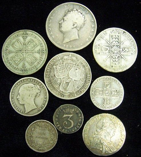 Appraisal: Sundry Georgian and Victorian silver coins including florins etc