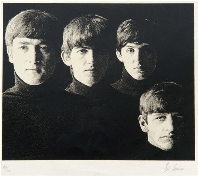 Appraisal: BOB FREEMAN TH CENTURY The Beatles lithograph pencil signed and