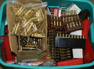 Appraisal: Large lot of mixed rifle and pistol brass - -