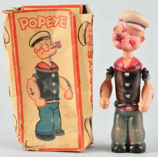 Appraisal: Celluloid Popeye Wind-Up Toy Description Japanese Working Possibly made for