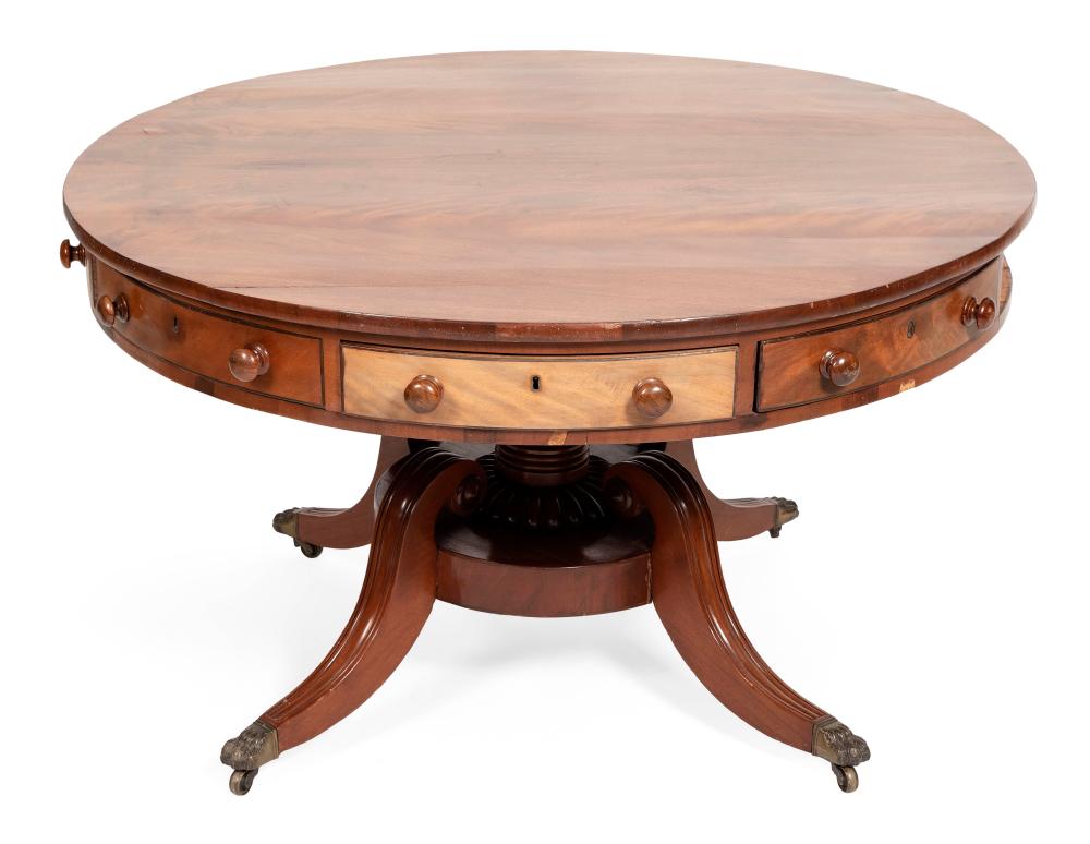 Appraisal: FEDERAL DRUM TABLE FIRST QUARTER OF THE TH CENTURY HEIGHT