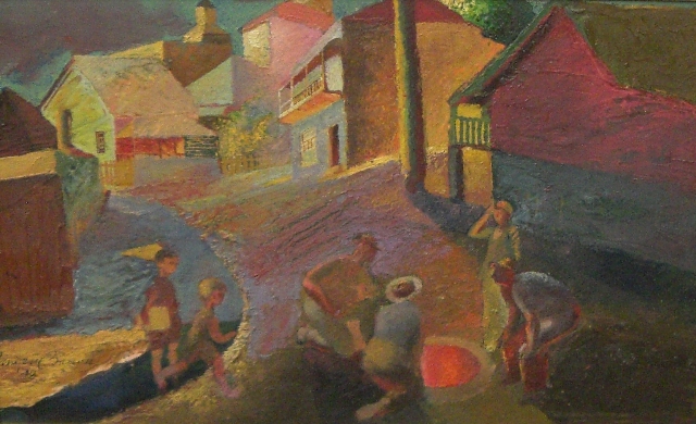 Appraisal: Vincent Brown - The Open Manhole Spring Hill oil on