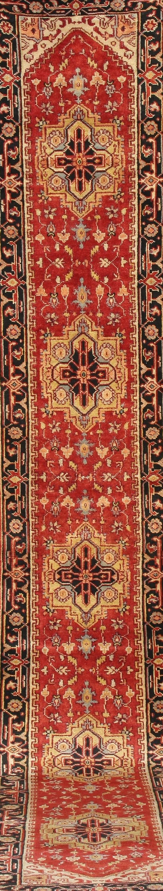 Appraisal: Lot Property of Various Owners Indo-Heriz Rug Contemporary Red ground