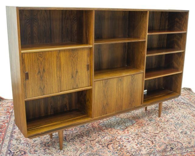 Appraisal: Danish mid-century modern rosewood sideboard Westergaards Mobelfabrik Silkeborg c s