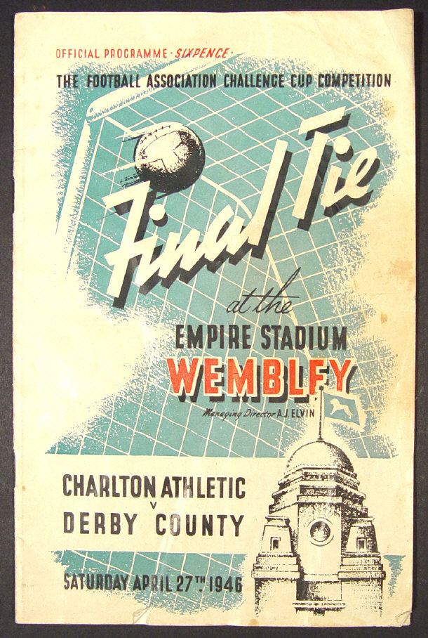 Appraisal: FA cup final tie programme Charlton Athletic vs Derby County