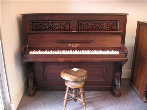 Appraisal: BACON KARR NEW YORK UPRIGHT ROSEWOOD PIANO approximately years old