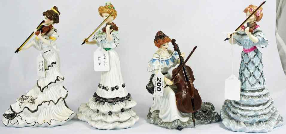 Appraisal: Royal Doulton Edwardian String Quartet Figures comprising Viola HN Second