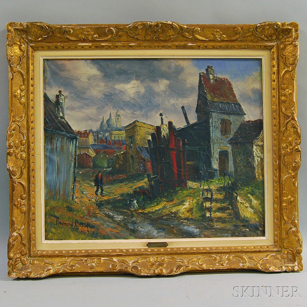 Appraisal: Raymond Besse French - La Zone St Ouen Signed Raymond