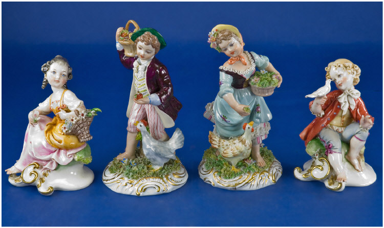 Appraisal: Capo Di Monte Four early figures in a total group