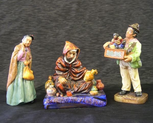 Appraisal: Group of Three Royal Doulton Figurines consisting of a good