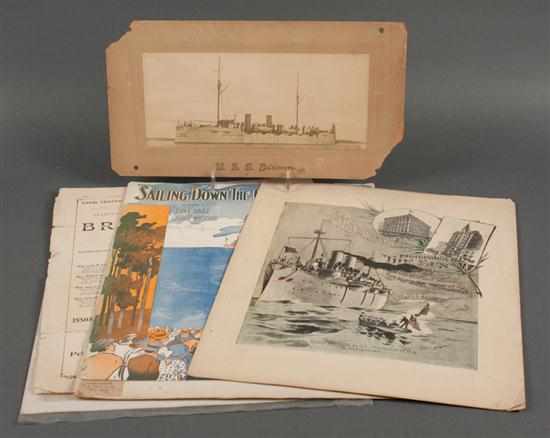 Appraisal: Sheet music Six pieces and a photograph with Baltimore interest