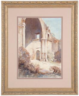 Appraisal: Carl Oscar Borg ''Mission San Luis Rey California'' signed and