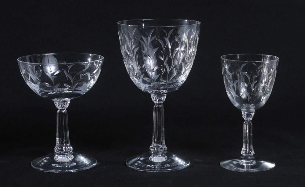 Appraisal: FOSTORIA SPRITE STEMWARE CA 'S - 'S Approx pieces to