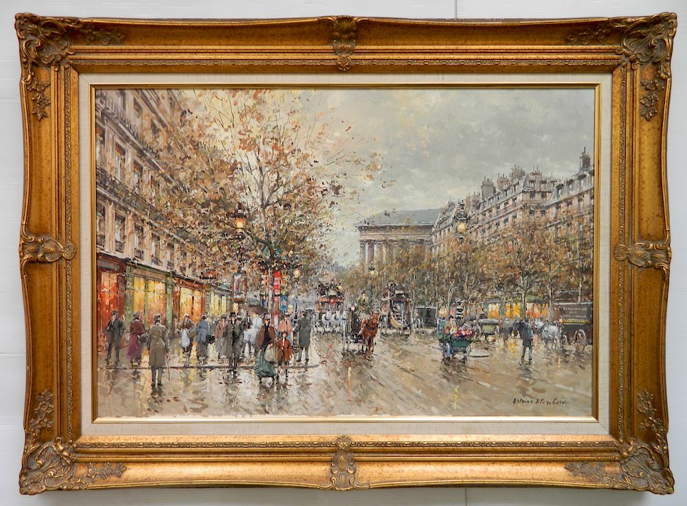 Appraisal: Antoine Blanchard oil Antoine Blanchard French ca - - ''Paris