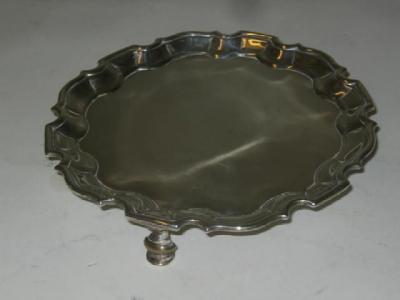 Appraisal: A GEORGE II LETTER TRAY Joseph Sanders London of circular