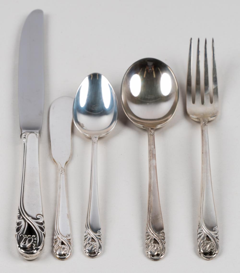 Appraisal: AMERICAN STERLING FLATWARE SERVICEInternational Silver Co Meriden CT Spring Glory