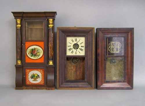 Appraisal: Two Empire mahogany mantle clocks one by Jerome Co together