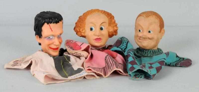 Appraisal: Lot of s Vinyl Hand Puppets Description Includes Herman Munster