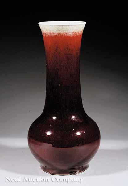 Appraisal: A Chinese Oxblood Glazed Bottle Vase early th c the