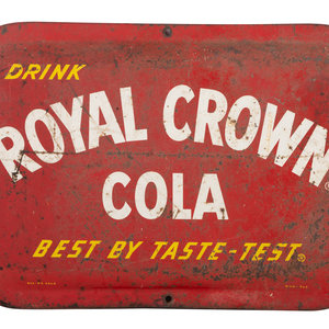 Appraisal: A Drink Royal Crown Cola Best By Taste-Test Advertising Flange