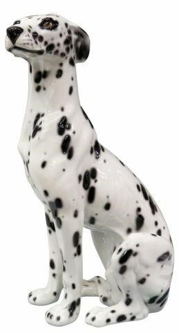 Appraisal: Italian slip cast porcelain Dalmatian late th c in a