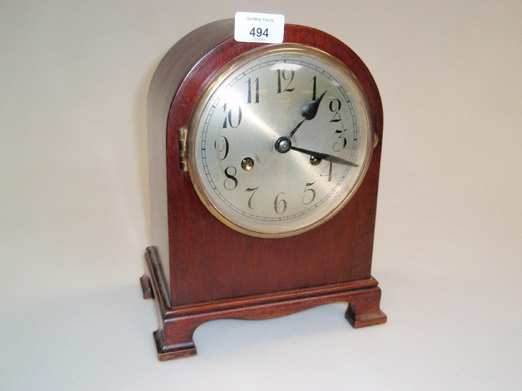 Appraisal: A mantel clock of -day movement striking on a gong