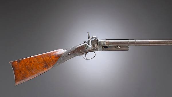 Appraisal: An unmarked Greene's Patent single trigger breechloading percussion trials carbine