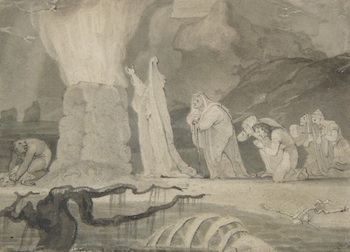 Appraisal: Attr Henry Fuseli Swiss - The Sacrifice of Abraham Ink