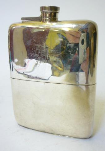 Appraisal: A HIP FLASK maker William Neale Ltd Birmingham of plain