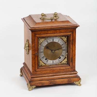 Appraisal: An eight-day bracket clock of th Century design in an