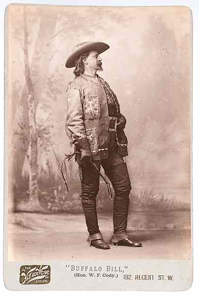 Appraisal: Wild West Shows Buffalo Bill Cabinet Photograph by Van Der