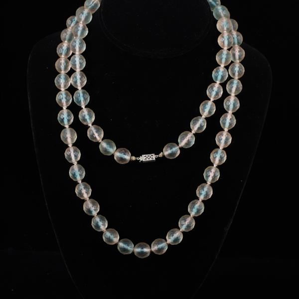 Appraisal: Art Deco Necklace with Czech frosted glass beads