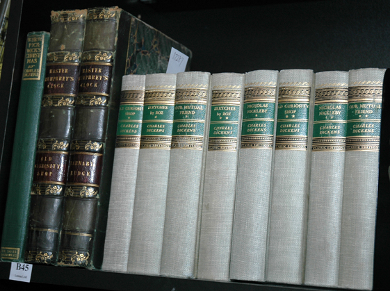 Appraisal: COLLECTION OF WORKS BY DICKENS INCLUDING TWO LEATHER BOUND TH